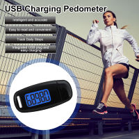 ⚡VIRWIR ติดตามการออกกำลังกายที่ถูกต้องค่าใช้จ่าย USB เดิน3D Pedometer ด้วยคลิปและเชือกเส้นเล็กสำหรับขั้นตอนการออกกำลังกายตั้งแคมป์เดินป่ากีฬา