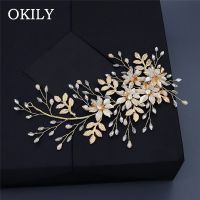 New Bridal Hair Accessories Tiara Wedding Hair Comb Clip Flower Leaf Women Hair Jewelry Headband Rhinestone Bride Headpiece