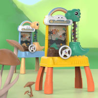Dinosaur Pick Up Bean Machine Electric Light Music Toy Lifting Ladder Loop Games Parent-child Interactive Table Toys Party Game