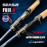 SEASIR REPEATER แหวน FUJI-A เบ็ดตกปลาหมุน/เบ็ดตกปลา Joran Pancing Cetak คาร์บอนโทเรย์3A เกรด L/m/m/m/mh น้ำหนัก3.5-28G