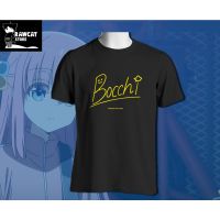 S-5XL ผ้าฝ้าย 100% เสื้อเชิ้ต ลายการ์ตูนอนิเมะ Bocchi the rockS-5XL