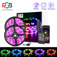 ไฟ LED Strip,ไฟ RGB 5050,การเปลี่ยนสีซิงค์เพลง,ไมโครโฟนในตัว,ไฟ LED ควบคุม App ไฟเชือก5M 10M 20M