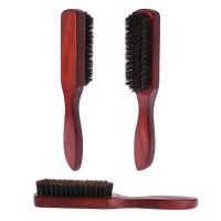 【CC】 Hair Wood Handle Boar Bristle Beard Comb Styling Detangling Straightening