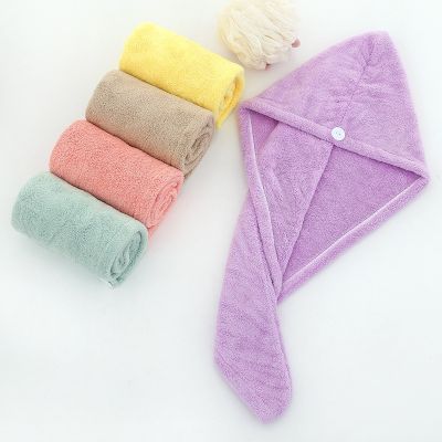 【CC】 T011A Microfiber Hair Drying hair Soft Shower Super Absorbent Wrap Bathing Tools Dry cap
