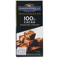 ส่งไว Ghirardelli 100percent Cacao Unsweetened Premium Chocolate Baking Bar 113g.