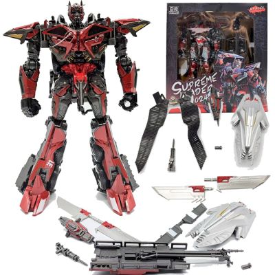 Mainan Transformerrs BAIWEI TW1024 Sentinel Prime SS61รถกระบะเครื่องไฟหุ่นอัลลอยตุ๊กตาขยับแขนขาได้หุ่นยนต์แปลงร่าง Autobot ของขวัญ