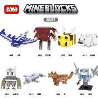 X0301 X1610 Bee เข้ากันได้กับ ing Minecraft Phantom Strider หมีขั้วโลก Agent Dolphin แมว Vex วันเกิดของขวัญอาคารบล็อกของเล่นเด็ก