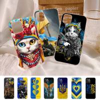 Ukraine Flag Pattern Phone Case For iPhone XR X XS Max 14 13 Pro Max 11 12 Mini 6 7 8 plus SE 2020 Printing Cover Electrical Safety