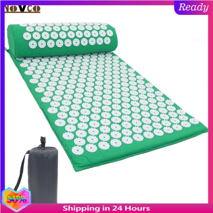 Novcoเสื่อกดจุดและหมอนนวดสำหรับคอ,หัวผ่อนคลายกล้ามเนื้อ,Sciatic Pain