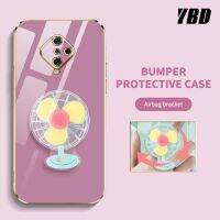 YBD เคสสำหรับ โทรศัพท์แบบเรียบง่ายหรูหรา Vivo S1 Pro 1920 เตอริโอแบบหมุนได้ขายึดพัดหลากสีเคสกันกระแทกกล้องคลุมทั้งหมด