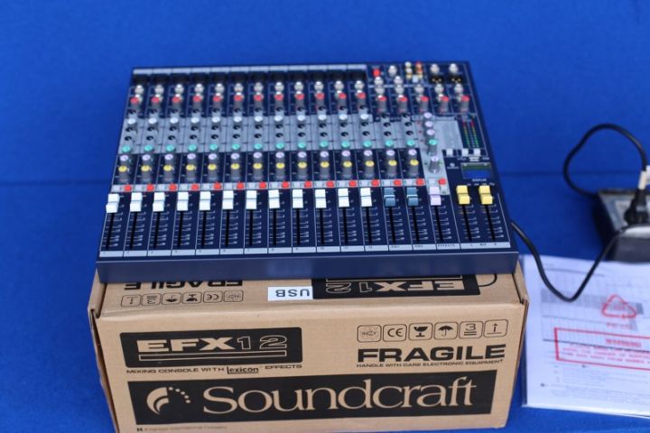 soundcraft-efx12-usb-อนาล็อก-มิกเซอร์-12-ชาแนล-พร้อมเอฟเฟ็คในตัว-mixer-คอนโซลผสมพร้อม-bluetooth-recording-mixer-professional-mixer-mixer-stage-performance-amplifier-ktv