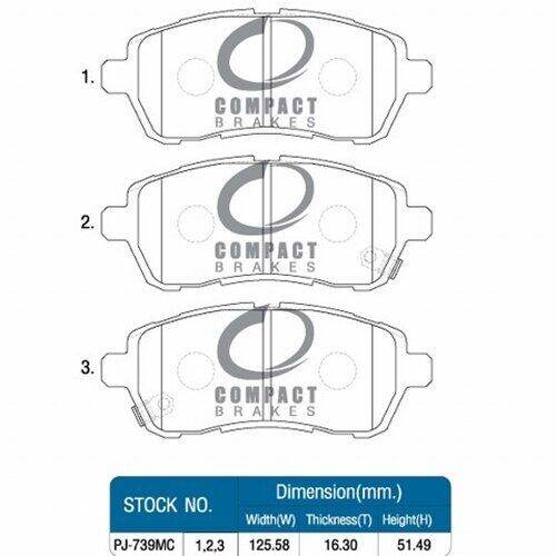 compact-breaks-ผ้าเบรคหน้า-mazda-2-hatchback-ปี-10-on-compact-dnx-739