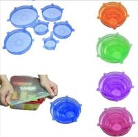 6 Pack Silicone bowl cover ฝาครอบถ้วย ซิลิโคน 6 ชิ้น ฝาถ้วย ฝาปิดซิลิโคน ฝาปิดถ้วยอาหาร ฝาปิดถ้วย ฝาปิดถ้วยคอ ที่ปิดถ้วย ที่ครอบอาหารแบบซิลิโคน