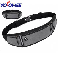 Yoomee Sports Waist Bag Reflective Strip Fitness Mobile Phone Bag Pocket Waterproof Invisible Running Belt Bag Outdoor Fitness Bag