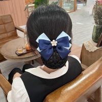 New nurse head flower career hair net Korean version of the air hostess dual-use hair accessories bank hotel work bow hair clip