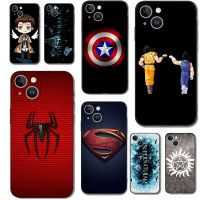 Luxury For iPhone 15 Case For iPhone 15 Plus Phone Back Cover Soft Silicone Protective Black Tpu Case Brand Logo