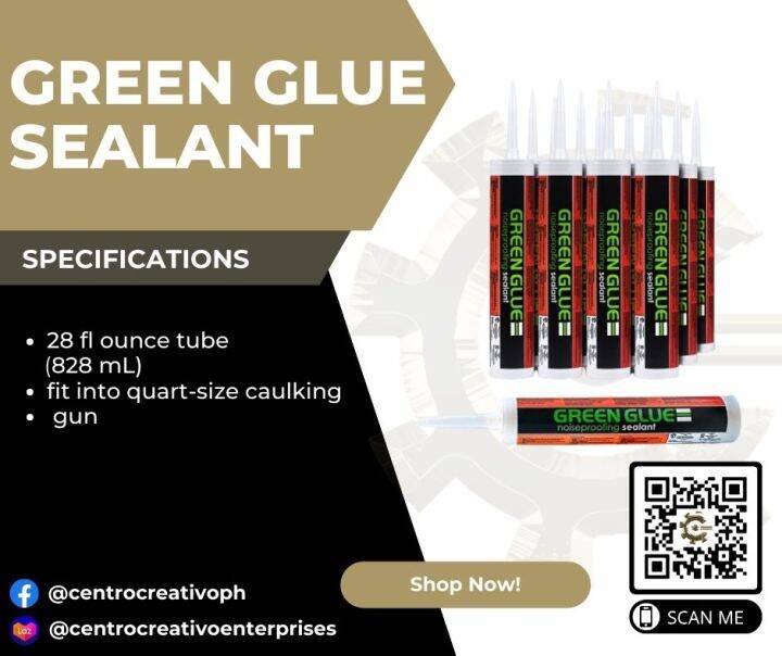 Green Glue Sealant Tube 28 fl ounce (828 mL) Lazada PH
