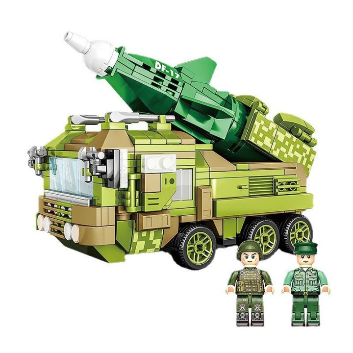 kaiyi-เข้ากันได้กับตัวต่อเลโก้อนุภาคขนาดเล็กทหารจีน-dongfeng-อุปกรณ์ตกแต่งรถขีปนาวุธของเล่นประกอบเพื่อการศึกษาสำหรับเด็ก