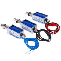 【The-Best】 cableR แม่เหล็กไฟฟ้าวาล์วน้ำ6V 12V 24V DC แบบเปิดเฟรมแบบผลักดึง DC สำหรับวาล์วอากาศไฟฟ้าวาล์วน้ำแก๊ส