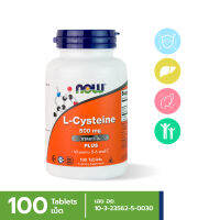 Now L-Cysteine Vitamin C &amp; Vitamin B6 500mg 100Cap