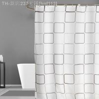 【CW】❒  Curtains Lattice Shower Curtain Bathtub Cover Extra Large Wide 12 Hooks rideau de douche