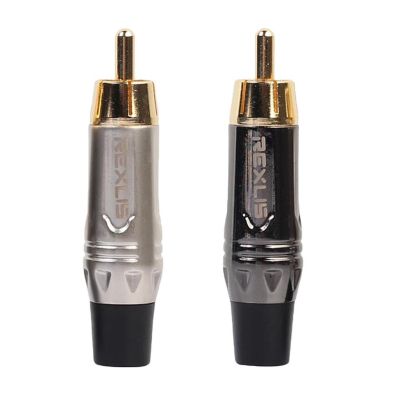 ：《》{“】=  Plated RCA Plug High Fidelity Audio Male Connector For Musical Cable Parts