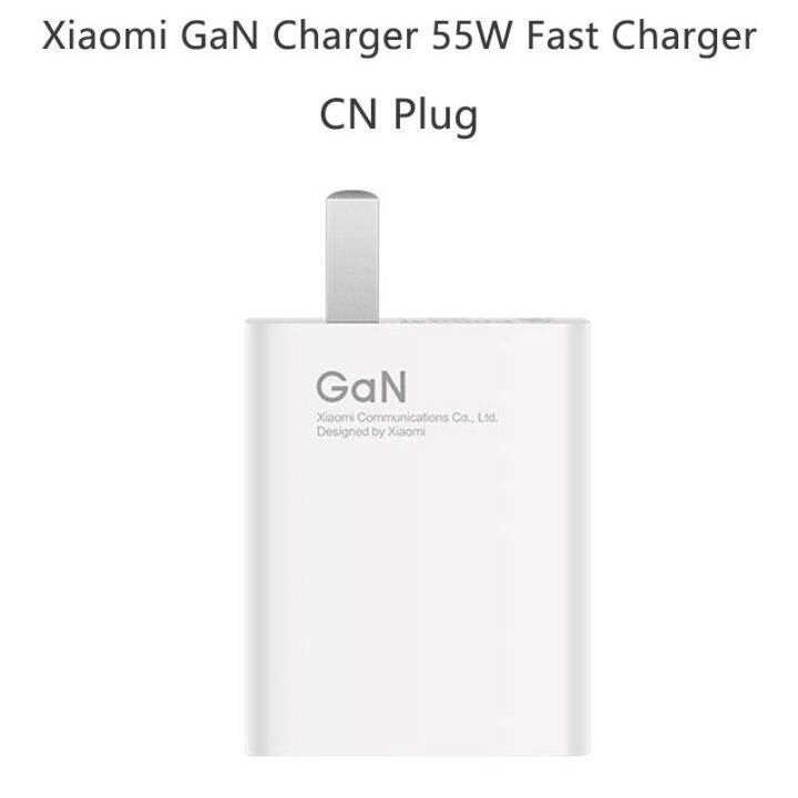 xiaomi-ที่ชาร์จสำหรับเดินทาง55w-11v-5a-สูงสุดสำหรับสายเคเบิลขนาด1-2-type-c-เอาต์พุต-usb-pd-ชาร์จเร็ว5v-9v-3a-20v-2-5