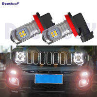 2Pcs New Canbus No Error For Jeep Renegade 2015+ Up Exterior Car LED DRL Daytime Running Fog Light Bulbs1200LMBulb