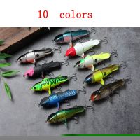 【cw】 1PC Propeller Tractor Floating Fishing 11cm 27g Topwater Artificial Bait Rotating Tail Tackle ！