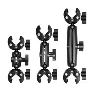 ◙◑⊙ 1 นิ้ว Ball Mount Tough-Claw Mount พร้อมแขนซ็อกเก็ตคู่และอะแดปเตอร์กลมสำหรับอุปกรณ์เสริมส่วนต่อขยายของ Gadgets สำหรับกล้อง Gopro