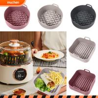 MUCHENG แผ่นพิซซ่าอเนกประสงค์ถาดรองหม้อย่างเตาอบแผ่นรองหม้อซิลิโคนหม้อทอด Air Fryer ตะกร้าใส่ของอบหม้อ