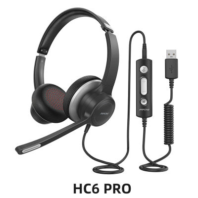 Mpow HC6 USB Wired Headset 3.5mm Computer Headset with Microphone In-line Control Headphone For Skype PC Cellphone