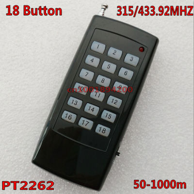 18 CH Channel Remote Control Transmitter 18 Key PT2262 RF ASK Wireless TX 315433.92MHZ with Power Switch Remote