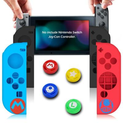 4 in 1 Nintendo SWITCH NS Joy-CON Case COVER Thumb Grips