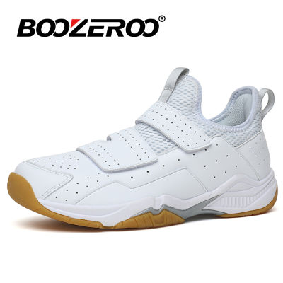 Professional Men Badminton Shoes High Quality Breathable Hook&amp;loop Women Tennis Sneakers Trainer Shoes Size 36-45