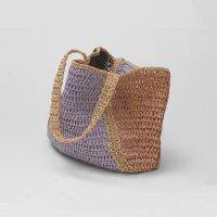 ZARAˉ new color-coloured French-style niche straw woven bag large-capacity one-shoulder hand-held woven bag vacation beach bag female bag 2023 new