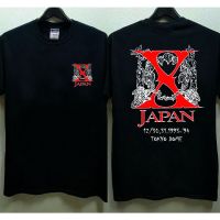 เสื้อยืดคุณภาพดี แขนสั้นโอเวอร์ไซส์เสื้อยืดลําลอง แขนสั้น พิมพ์ลาย Rare Vtg 90S 1993 X Japan Concert สําหรับผู้ชายS-3XL