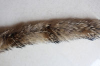 Linhaoshengyue real Fox cap vigoreux white black wool fur raccoon hats vigoreux 70cm lenfht fur collar fur fox fur collar