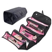 【CC】 4-Layer Roll-Up Makeup Large Capacity Storage Toiletry Organizer with Hanging