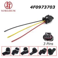 SORGHUM 4F0973703 3C0973203 3 Pins Parking Sensor Plug Connector  For VW Passat Golf Audi Seat Skoda 4F0973703A PDC Wire