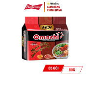 QUÀ TẶNG KHÔNG BÁN Lốc 5 gói mì khoai tây Omachi xốt bò hầm 80g