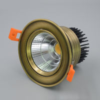 an style Bronze Red Copper Led dimmble COB 3W 5W 9W 15W LED recessed Downlight WhitePure WhiteWarm White Ceiling Lamp