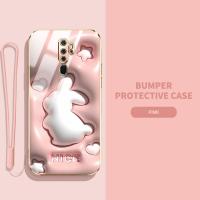 เคสโทรศัพท์สำหรับ OPPO A9 2020 A5 A11 A11X 2020 F11 Pro Reno2 F Reno 2Z Reno Z Reno2 Reno 6.4กระต่ายน่ารักการ์ตูนลายสุนัข Pacha ฝาครอบด้านหลังกันกระแทกป้องกันรอยขีดข่วนเคสกันตกส่งสายคล้อง