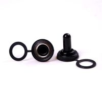 10PCS 12MM Toggle Switch Waterproof Rubber Resistance Cover Dust Cap Boot Black Tarpaulin