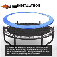 AMO # แผ่นปกป้องแทรมโพลีนแผ่นแผ่นนิรภัยปกป้องรอบสปริงแผ่นอุปกรณ์เสริมผ้าใบกระโดดกันน้ำ