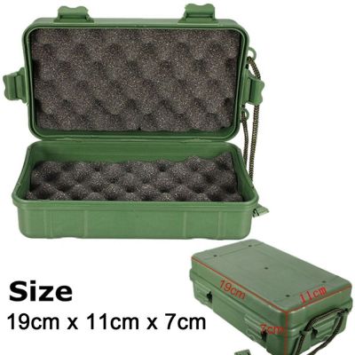 Portable Shockproof Outdoor Airtight Survival Storage Case With Foam Padded Camping Tool Travel Container Carry Storage Box