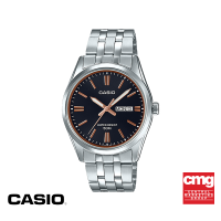 CASIO นาฬิกาข้อมือ CASIO รุ่น MTP-1335D-1A2VDF วัสดุสเตนเลสสตีล สีดำ