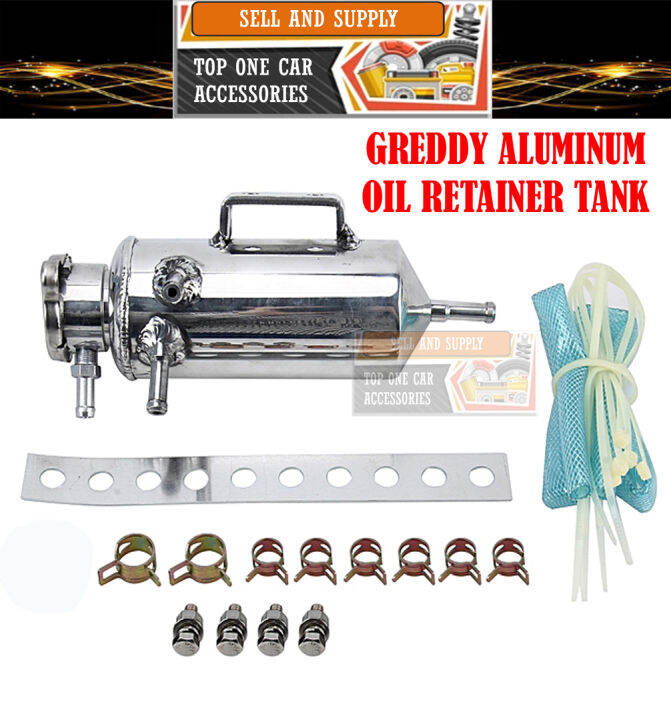 Greddy Aluminum Oil Retainer Tank Radiator Breather Tank Lazada