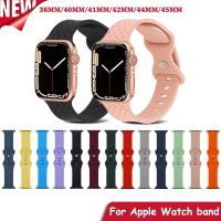 Silicone strap For Apple Watch band 44mm 45mm 42mm iWatch 40mm 38mm 41mm correa watchband bracelet apple watch serie 7 3 5 6 se