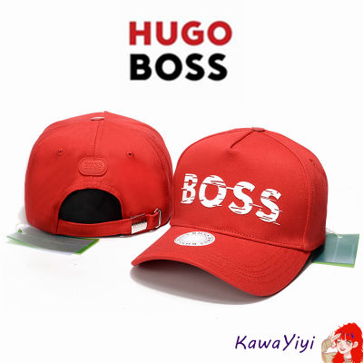 HUGO Boss3หมวกเบสบอลระบายอากาศได้ดีสำหรับผู้ชายและผู้หญิงหมวกทรงลิ้นเป็ดแบบเรียบง่ายดีไซน์หรูหราออกแบบโลโก้หมวกกอล์ฟ